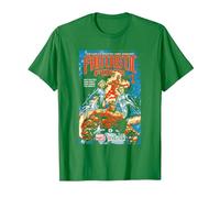 Fantastic Four Comic Cover T-Shirt, Men, Kelly Green, Small