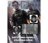 Fantastic Four Dots Lines Swirls Coloring Book: Fantastic Four Special Diagonal-Dots-Swirls Activity Books For Adult And Kid