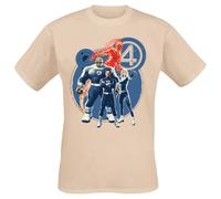 Fantastic Four Group Bubble T-Shirt sand S
