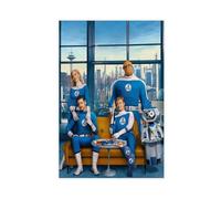 Fantastic Four Movie Poster Canvas Poster Wall Art Decor Print Picture Paintings for Living Room Bedroom Decoration 24x36inch(60x90cm)