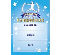 Fantastic Gymnastics Reward Certificates - 16 Pack A6 Gymnastics Club Awards for Children - School PE Achievement - Printed in UK