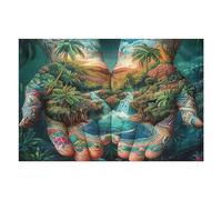 Fantastic Hands 1000 Piece Jigsaw Puzzle for Adults Rainy Day Activity Mindful Relaxation Precision Cut Pieces Unique Gift Wall Art Decor 1000 PCS