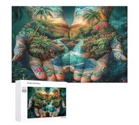 Fantastic Hands 1000 Piece Jigsaw Puzzles Suitable All AgesJigsaws Parent-Child Quality Time Vibrant Puzzle Ideal Festival Gift Home Decor 1000 PCS