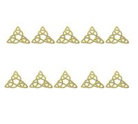 Fantastic Kurdele 10 Pcs Gold Celtic Patches Iron On Embroidery Celtic Custom Patch Sew On Applique for Arts Crafts DIY Decor Jeans Jackets Clothing Bags Backpack (3.74x3.74 Inches)