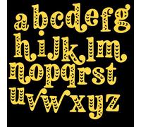 Fantastic Large Lowercase Decorative Alphabet Metal Cutting Dies, 2.5cm to 4.1 cm Letters, Card Making, Scrapbooking, Paper Crafts E6