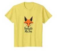 Fantastic Mr. Fox: Clever Woodland Creature Art T-Shirt, Kids, Lemon, 8 Years