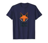 Fantastic Mr. Fox: Clever Woodland Creature Art T-Shirt, Men, Navy, S
