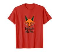 Fantastic Mr. Fox: Clever Woodland Creature Art T-Shirt, Men, Red, XXL
