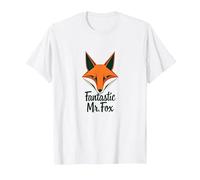 Fantastic Mr. Fox: Clever Woodland Creature Art T-Shirt, Men, White, 3XL