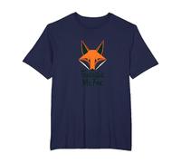 Fantastic Mr. Fox: Clever Woodland Creature Art T-Shirt, Men's Big and Tall, Navy, 2X Tall