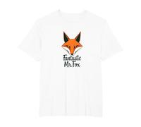 Fantastic Mr. Fox: Clever Woodland Creature Art T-Shirt, Men's Big and Tall, White, 3X Tall