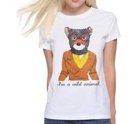 Fantastic Mr. Fox I'm A Wild Animal T-Shirt, Wes Anderson Tee(XX-Large)