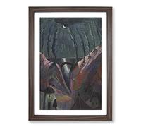 Fantastic Night by Marianne Von Werefkin Framed Print | A2 Walnut Framed Wall Art | Ready to Hang | Modern Nature Picture | Living Room Bedroom Lounge Office