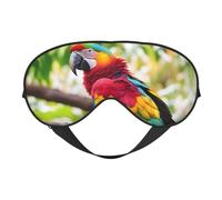 Fantastic Parrot Feather 1 Print Eye Mask,Soft Blackout Blindfold Eye Cover for Women Men Full Night's Sleep,Travel