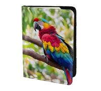 Fantastic Parrot Feather 1 print Passport Cover, Passport Holder Cover Wallet Passport Wallet Case for Cards and Documents