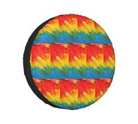 Fantastic Parrot Feather Christmas Tire Cover Universal Fit For Trailer,Rv,Car,Truck,Suv,Jeep,Waterproof Dustproof