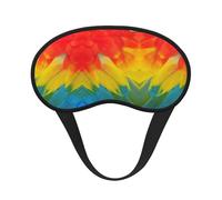 Fantastic Parrot Feather Print Blackout Sleep Mask - Side Sleeper Eye Cover, Soft Comfort, Perfect for Travel, Meditation