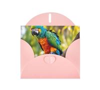 Fantastic Parrot Feather Print Greeting card Blank card with envelope,Unique Designs for Festivals Invitations