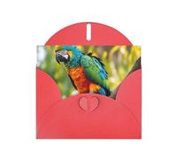 Fantastic Parrot Feather Print Greeting card Blank card with envelope,Unique Designs for Festivals Invitations
