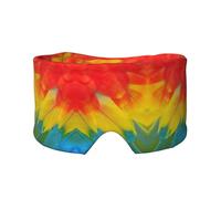 Fantastic Parrot Feather Print Sleep Eye and Ear Muffs Mask - Adjustable Yoga Travel Headband, Keep Warm Shading Comfortable Aid