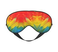 Fantastic Parrot Feather Printing Versatile Rest Helper, Soft Sleep Eye Mask Double-Sided for Yoga,Camping,Soft Sleep Eye Mask