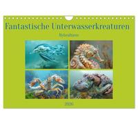 Fantastic underwater creatures - hybrid animals UK-Version (Wall Calendar 2026 DIN A4 Landscape), CALVENDO 12 Month Wall Calendar