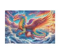 Fantastical Eagle-dragon Soaring over Ocean 1000 Piece Jigsaw Puzzle for Adults Teens Jigsaw Office Break Relaxation Challenging Puzzle for Colleagues Home Decor 1000 PCS