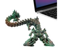 Fantasy 3D Dragon Figurine - Detailed Printed Model For Collectors And Hobbyists | Durable PLA Material With Hand Finished Appearance, Perfect For Display, And Enthusiasts