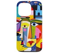Fantasy Abstract Faces Shapes Case for iPhone 13 Pro