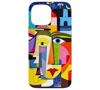 Fantasy Abstract Faces Shapes Case for iPhone 13 Pro Max