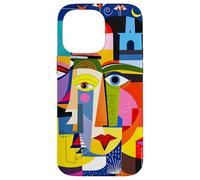 Fantasy Abstract Faces Shapes Case for iPhone 14 Pro Max