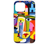 Fantasy Abstract Faces Shapes Case for iPhone 16 Pro Max