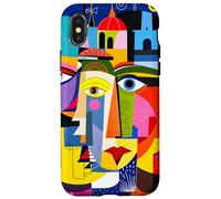 Fantasy Abstract Faces Shapes Case for iPhone X/XS