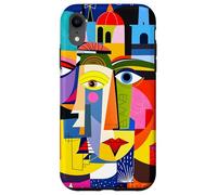 Fantasy Abstract Faces Shapes Case for iPhone XR