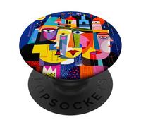 Fantasy Abstract Faces Shapes PopSockets Adhesive PopGrip