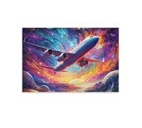 Fantasy Airplane Flight,1000-piece puzzle,Classic Jigsaw Puzzle DIY Set Paper Toy Unique Gift Home Decor,50x70cm