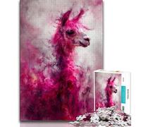 Fantasy Alpaca Jigsaw Puzzles for Teenagers,Decompressing Intellectual Educational Toy Suitable for Desktop Decoration (50x75cm)