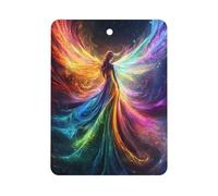 Fantasy Angel with Wings Car Aromatherapy Tablets Air Freshener Hanging Scented Cards for Rooms Bathrooms Wardrobe Square