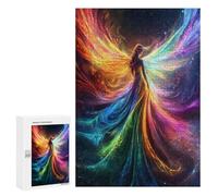 Fantasy Angel with Wings Funny Wooden Picture Vertical Version Puzzle Wood Jigsaw Creative Gift for Adults And Family Game