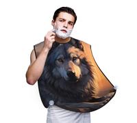 Fantasy Animal Shaving Bib, Men's Beard Trimmer Collector, Adjustable Neck Circumference with Suction Cups and Storage Bag, A Thoughtful Gift for Boyfriends, Fathers, and Brothers (107x73cm)