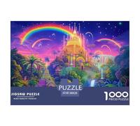 Fantasy Architecture Puzzle 1000 Piece Starry Sky Puzzles Family Puzzle Game Have Fun Learning 100% Recycled Cardboard for Adults & Kids, Ages 14+ 38x26cm/1000pcs