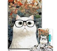 Fantasy Art Cat JigsawPuzzle 1000 Pieces for Adults,Decompressing Intellectual Educational Toy Birthday Present,Gifts,Wall Art (38x26cm)