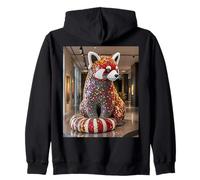 Fantasy Art Deco Panda Zip Hoodie
