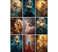 Fantasy Art Greeting Cards - Pack of 9 Small A6 - Blank Inside