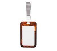 Fantasy Art Majestic Phoenix Soaring Sliding Id Badge Holder Hard Plastic Work Card Case Name Tag Protector for Nurses Office