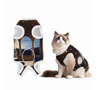 Fantasy Art Outside The Window Custom Patterned Surgery Suit for Dogs Cat- Post-Surgery Recovery, Wound Care, and Anxiety Relief - Soft Cotton Dog Pajamas with Full Belly Coverage X-Large