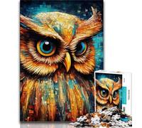 Fantasy Art Owl Jigsaw Puzzles for Teenagers 1000 Jigsaws,Challenging Game And Family Play Wall Decoration Unique Birthday And Xmas Gifts (75x50cm)