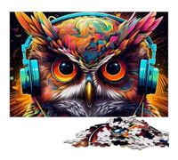Fantasy Art Owl JigsawPuzzle 1000 Pieces for Adults cardboard Jigsaw Puzzles for Adults Ideal DIY Decor & Brain Teaser Gift 26X38CM/10.23x14.96inch