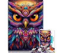 Fantasy Art Owl JigsawPuzzle 1000 Pieces for Adults,Toys Educational Games Stress Relieving Suitable for Desktop Decoration (38x26cm)