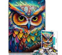 Fantasy Art Owl JigsawPuzzle 1000 Pieces for Teenagers,Challenging Game And Family Play Wall Decoration Unique Birthday And Xmas Gifts (50x75cm)